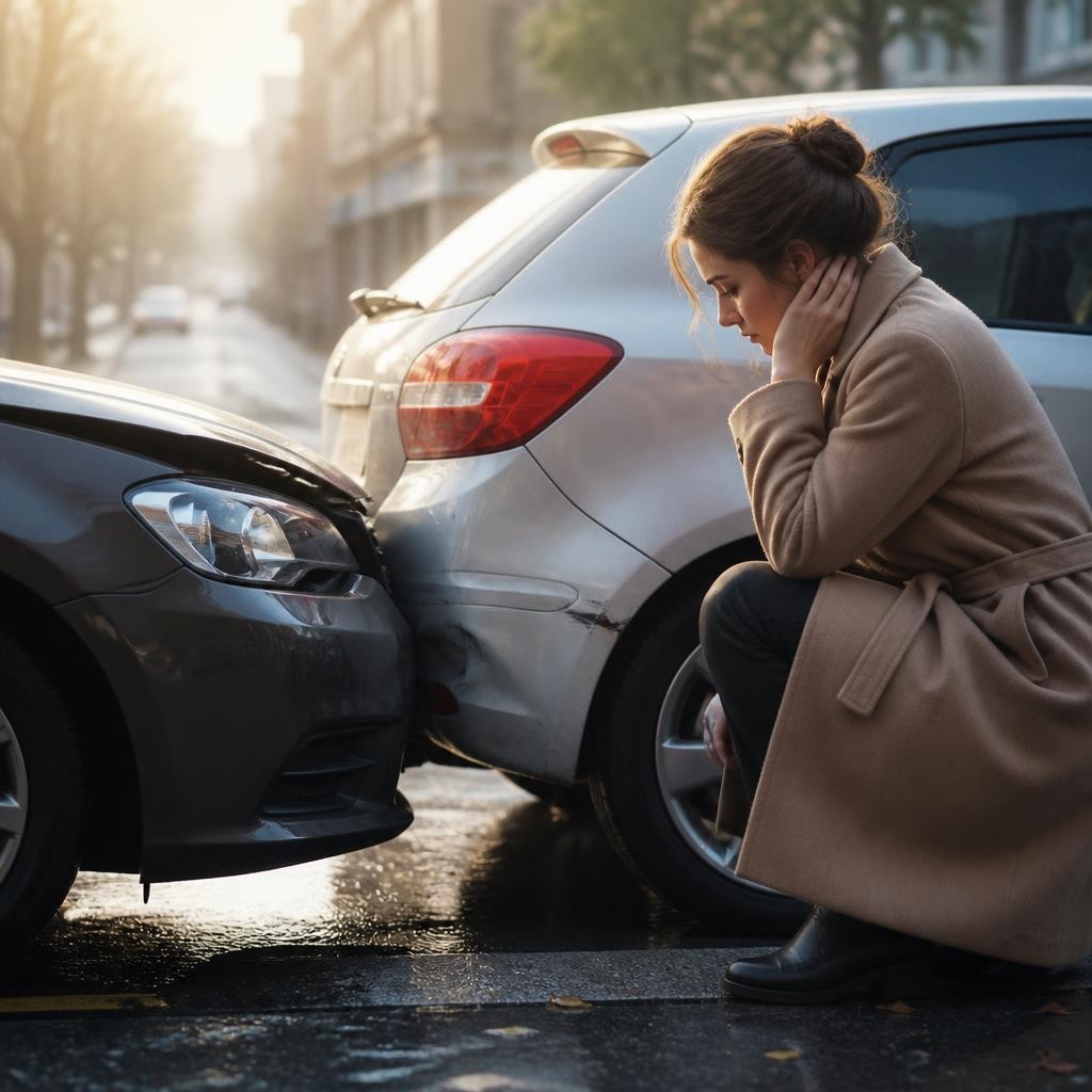 Illustration for the English word “accident”