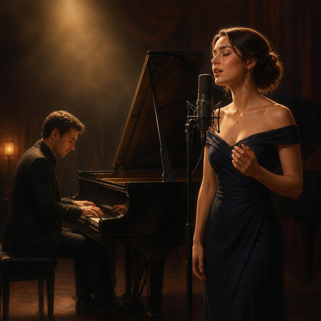 Illustration for the English word “accompaniment”