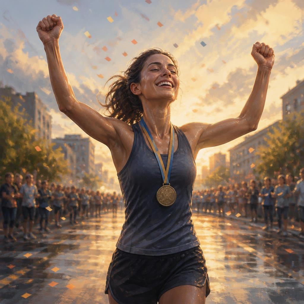 Illustration for the English word “accomplishment”