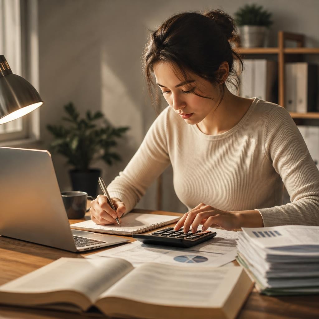 Illustration for the English word “accounting”