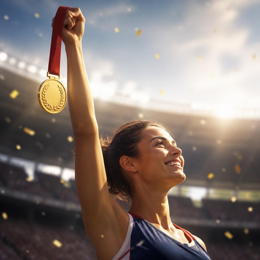 Illustration for the English word “achievement”