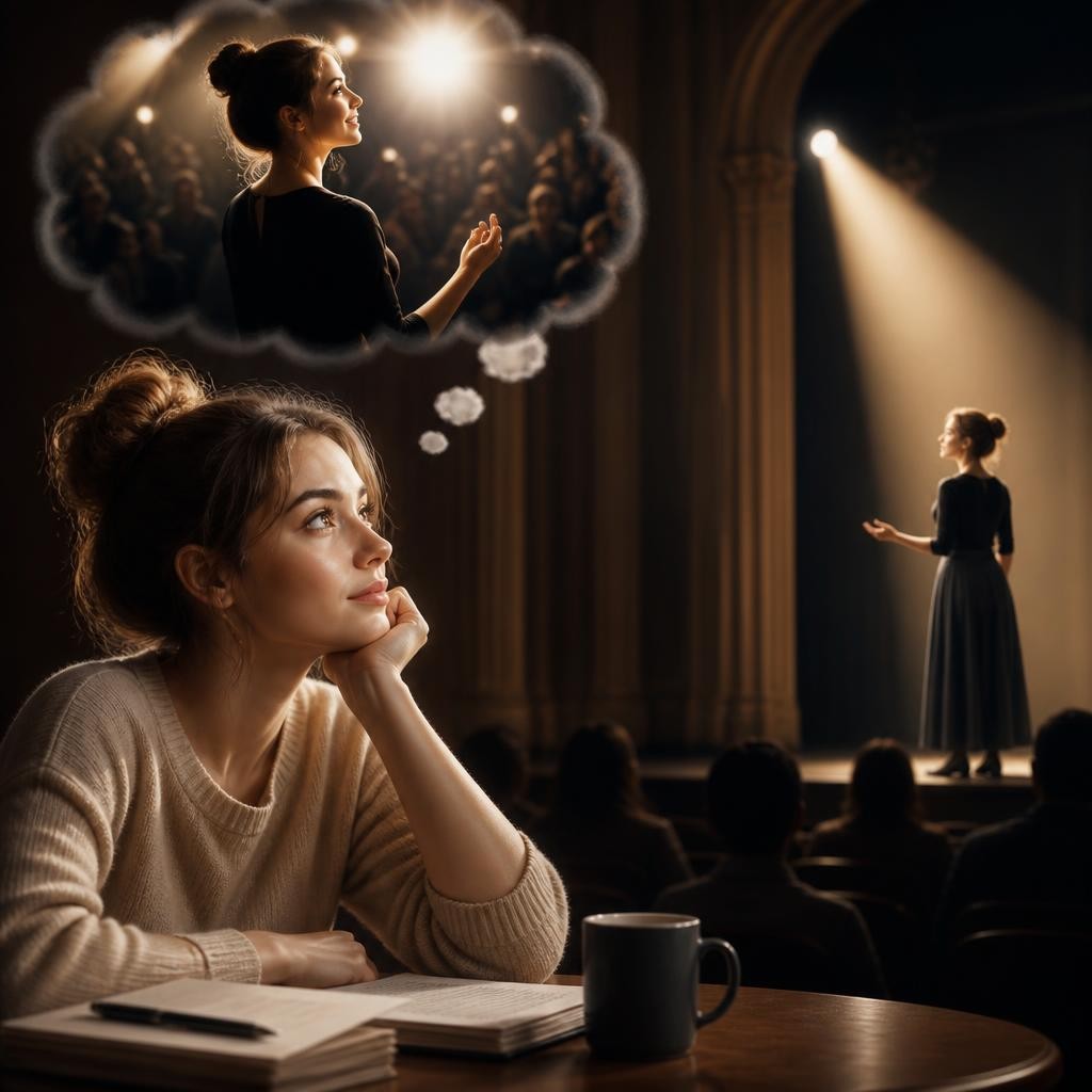 Illustration for the English word “actor”