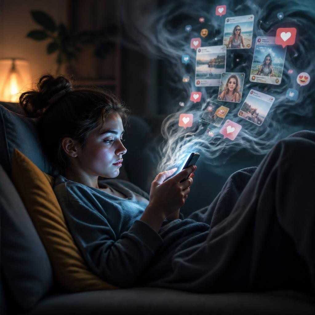 Illustration for the English word “addictive”