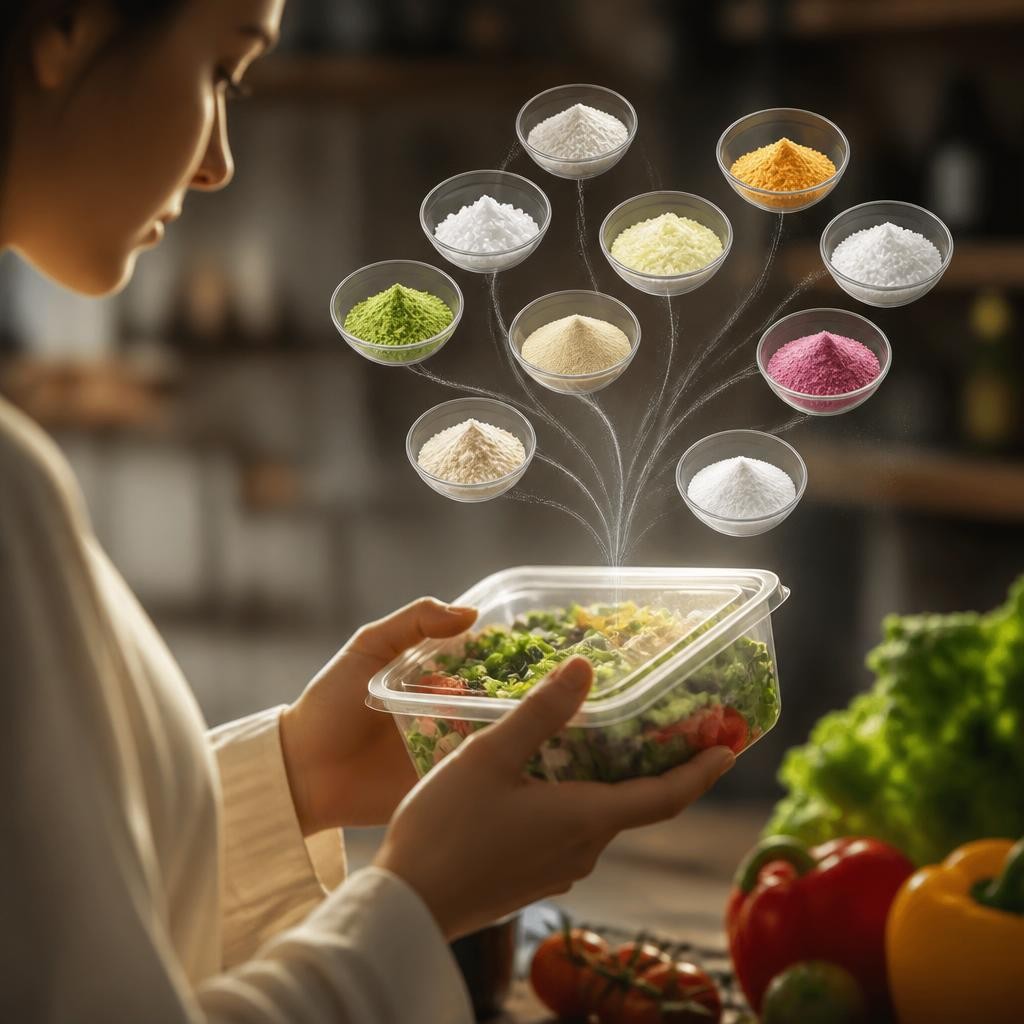 Illustration for the English word “additive”