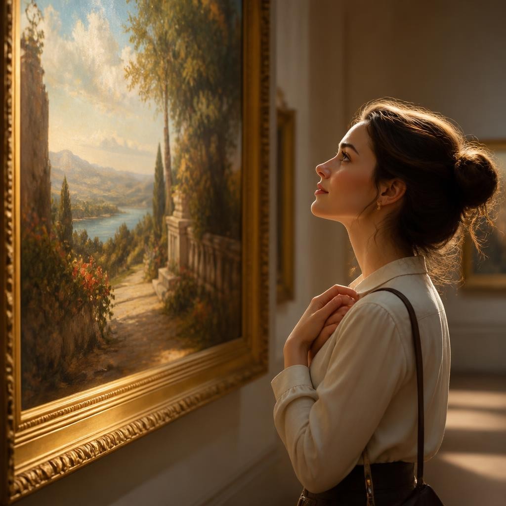 Illustration for the English word “admiration”