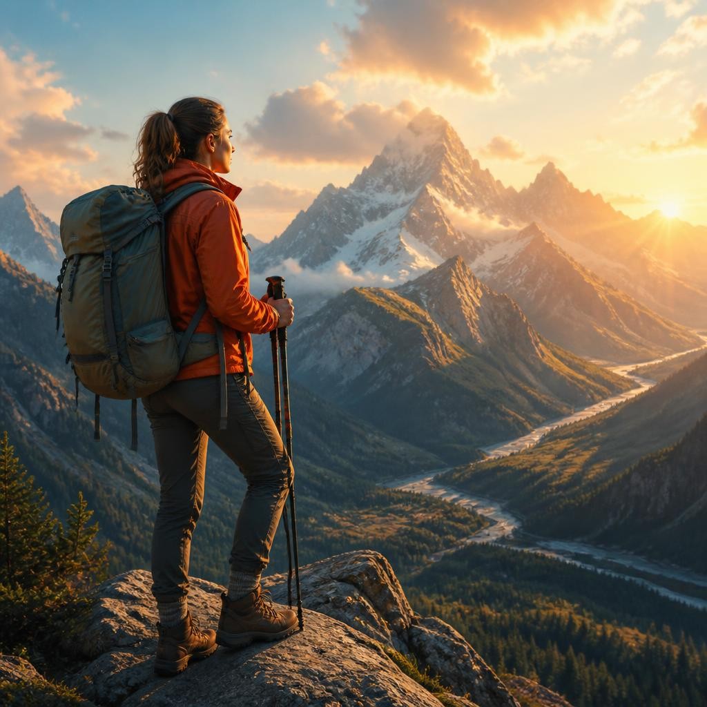 Illustration for the English word “adventure”