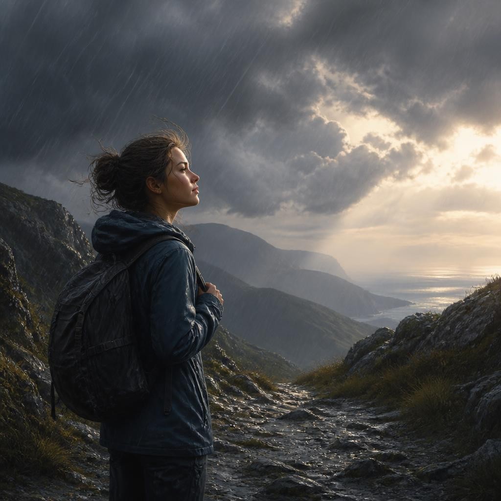 Illustration for the English word “adversity”