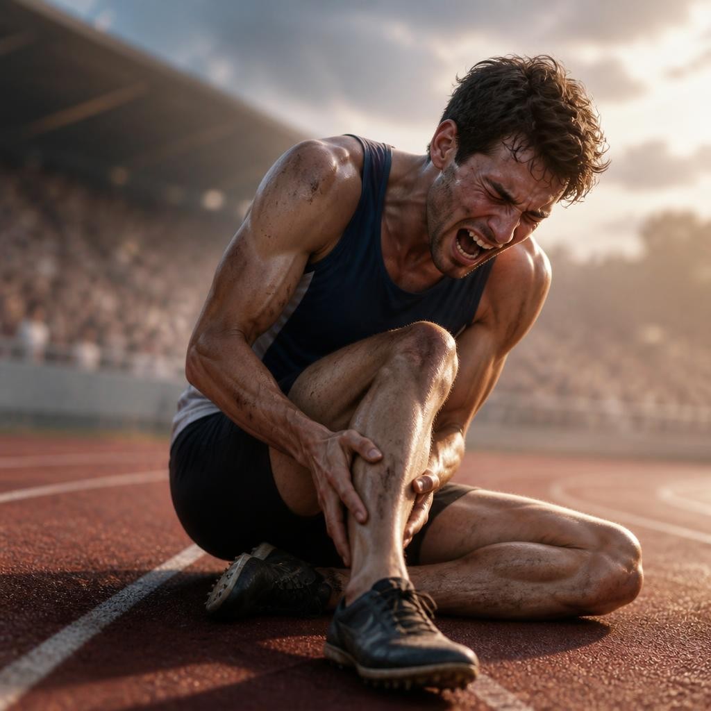 Illustration for the English word “agony”