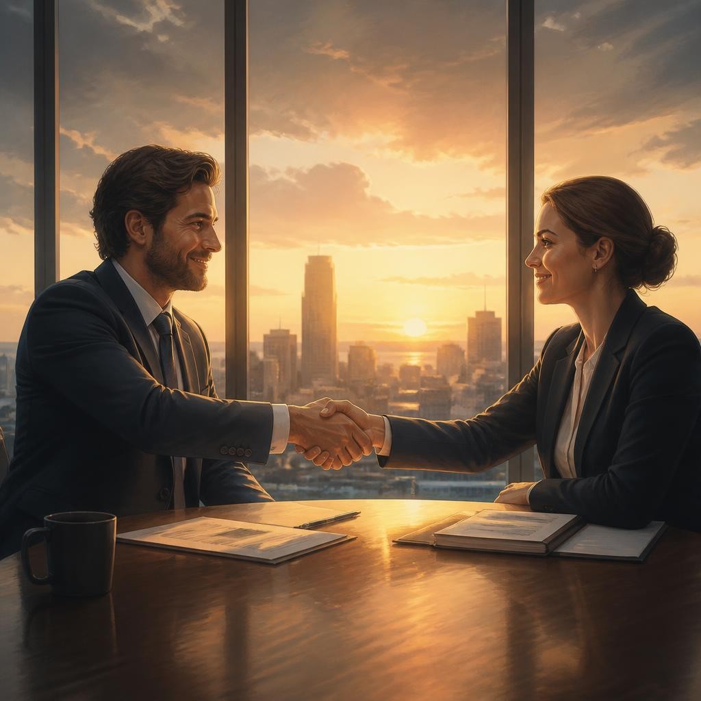 Illustration for the English word “agreement”