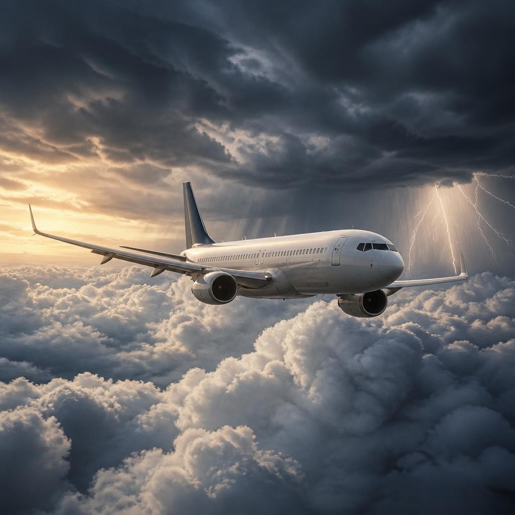 Illustration for the English word “aircraft”