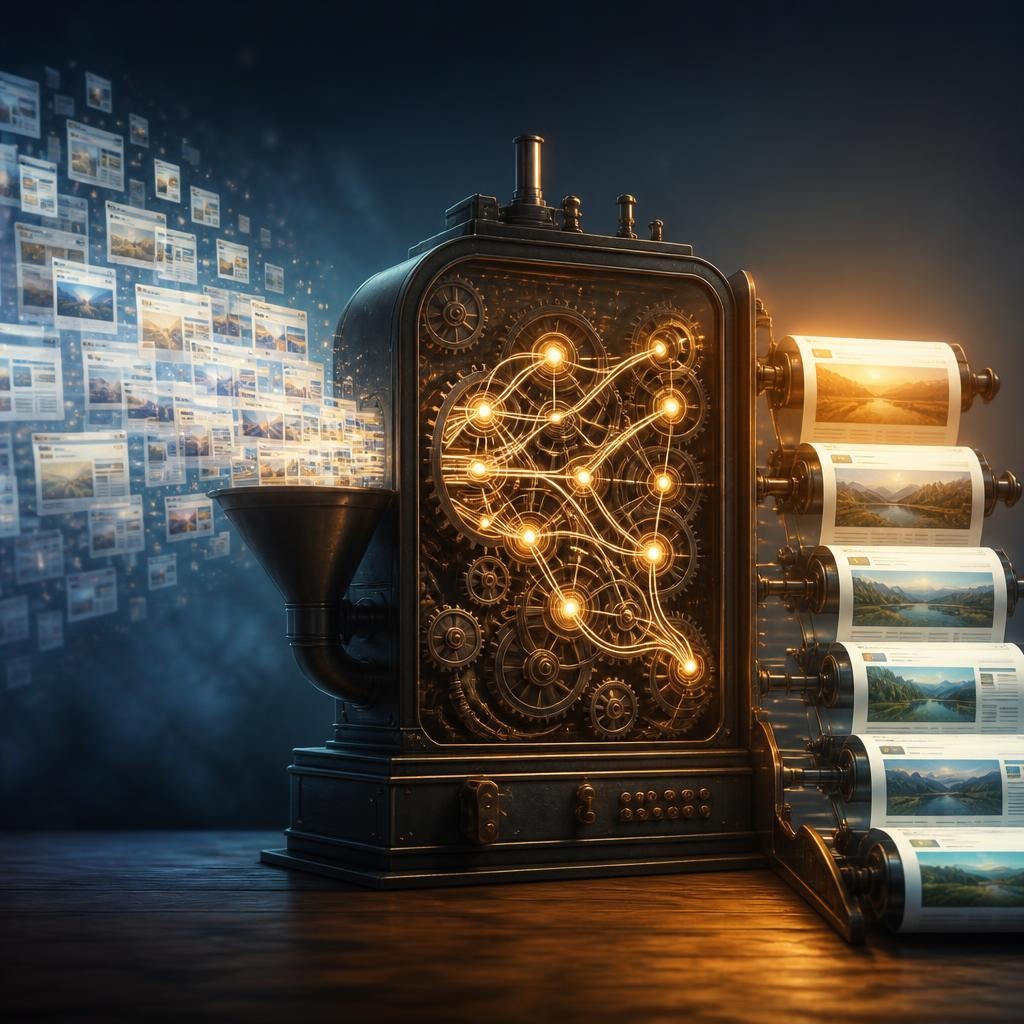 Illustration for the English word “algorithm”