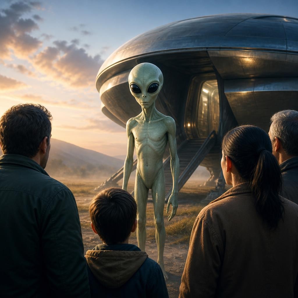 Illustration for the English word “alien”