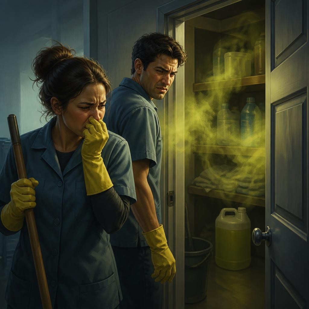 Illustration for the English word “ammonia”
