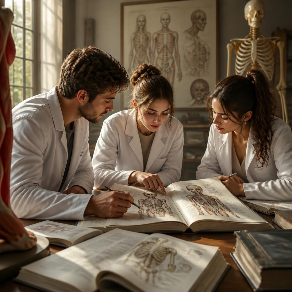 Illustration for the English word “anatomical”