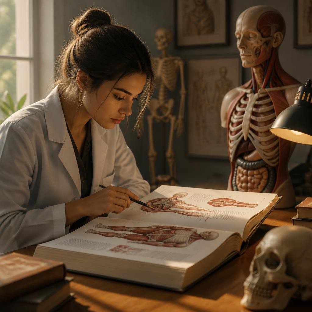 Illustration for the English word “anatomy”