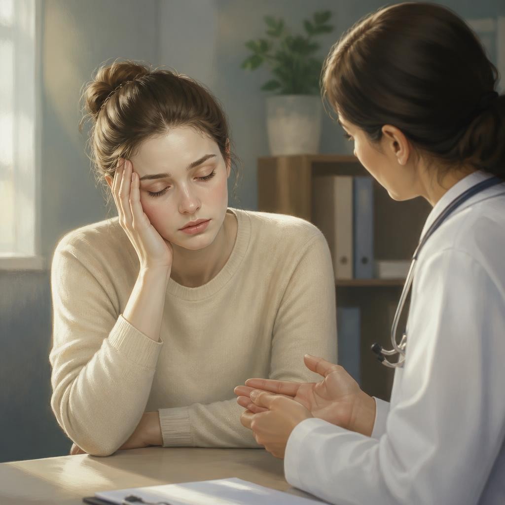 Illustration for the English word “anemia”