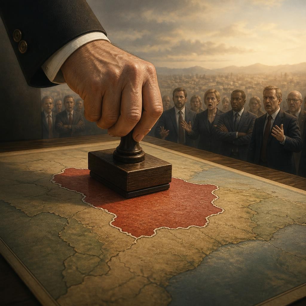 Illustration for the English word “annexation”