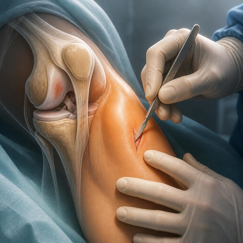 Illustration for the English word “anterior”