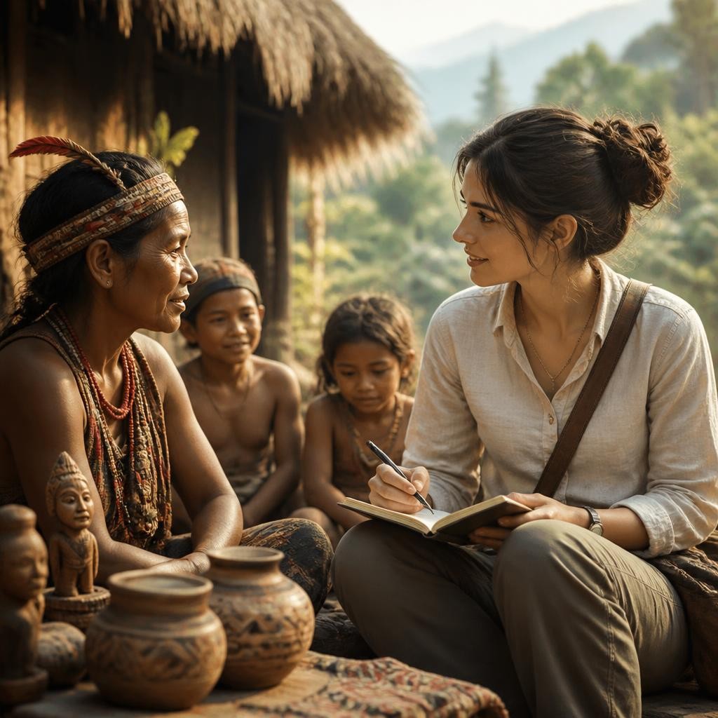 Illustration for the English word “anthropology”