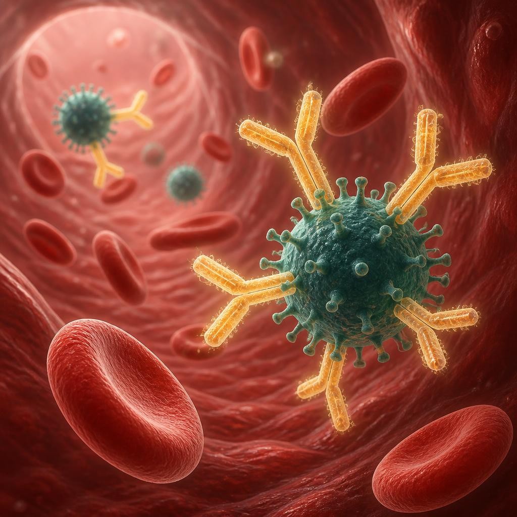 Illustration for the English word “antibody”