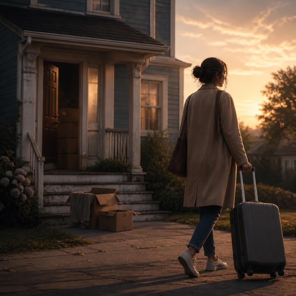 Illustration for the English word “anymore”