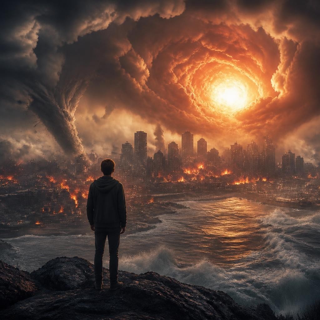 Illustration for the English word “apocalypse”