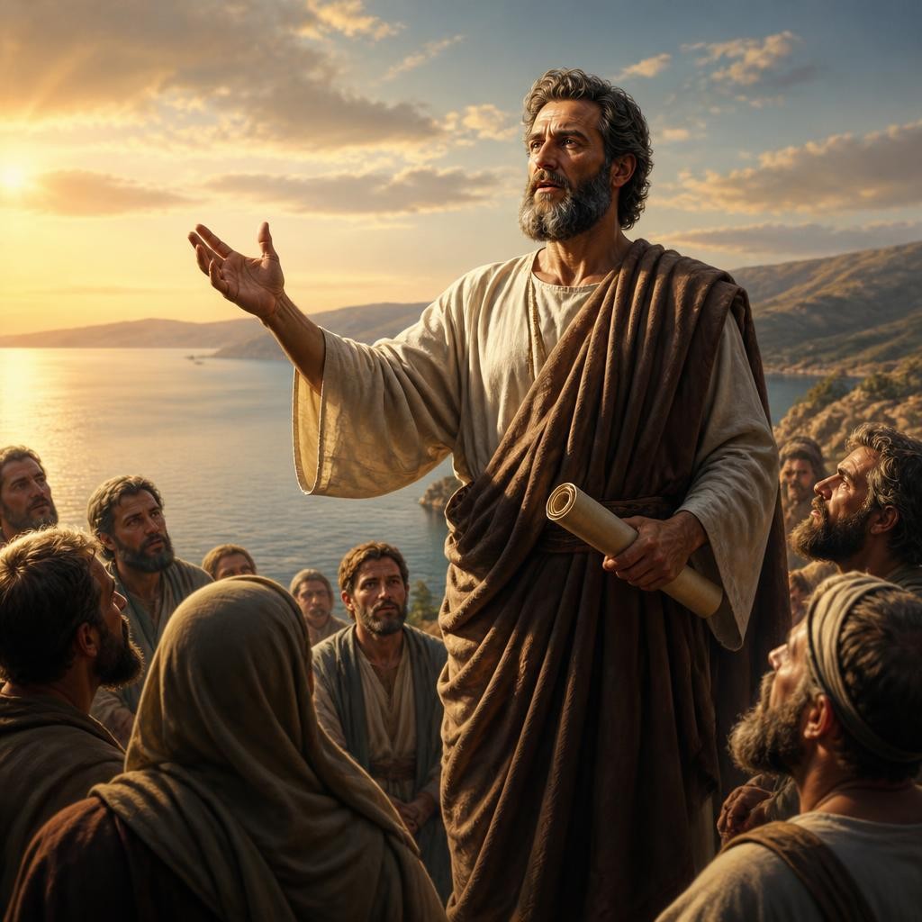 Illustration for the English word “apostle”