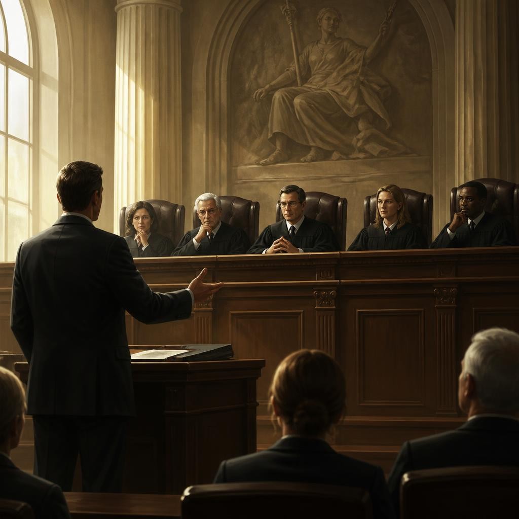 Illustration for the English word “appellate”