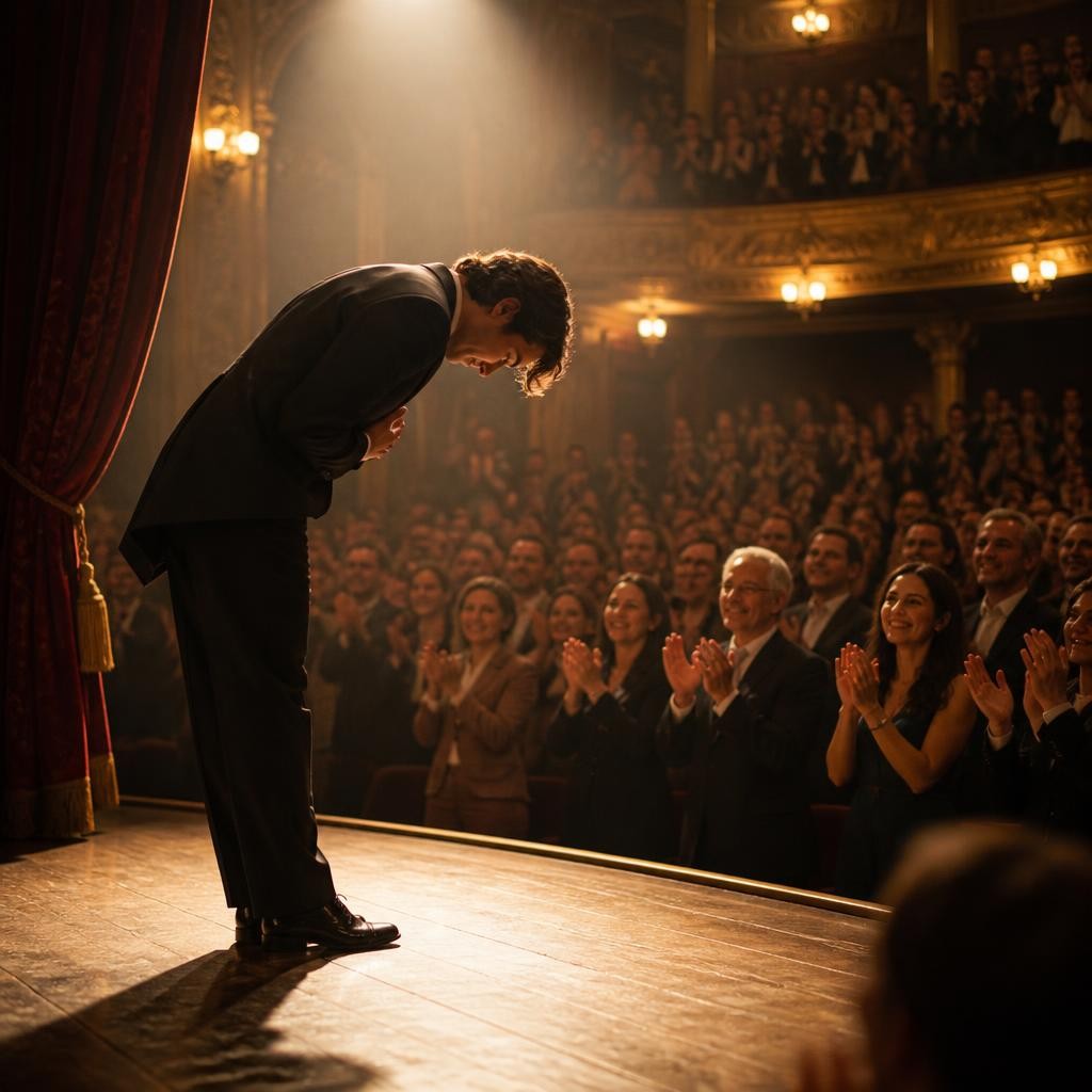 Illustration for the English word “applause”