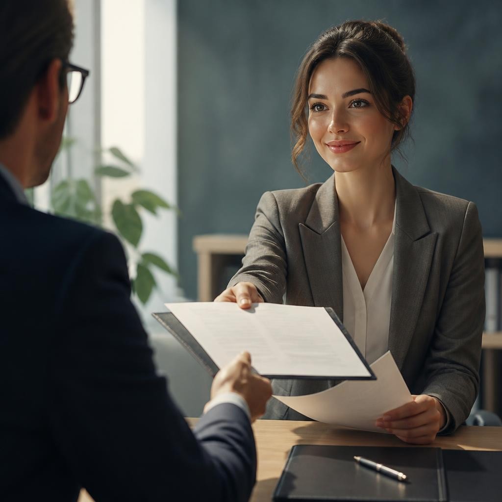 Illustration for the English word “applicant”