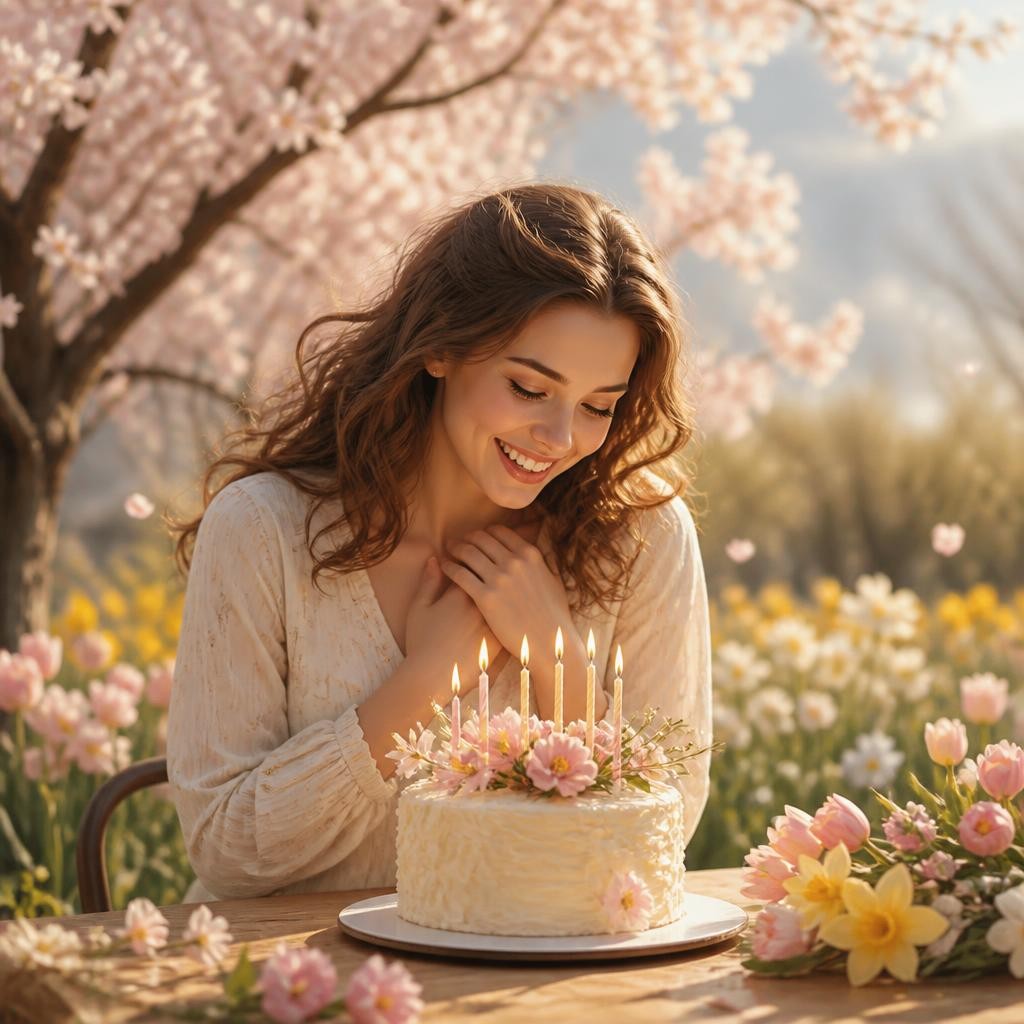 Illustration for the English word “april”