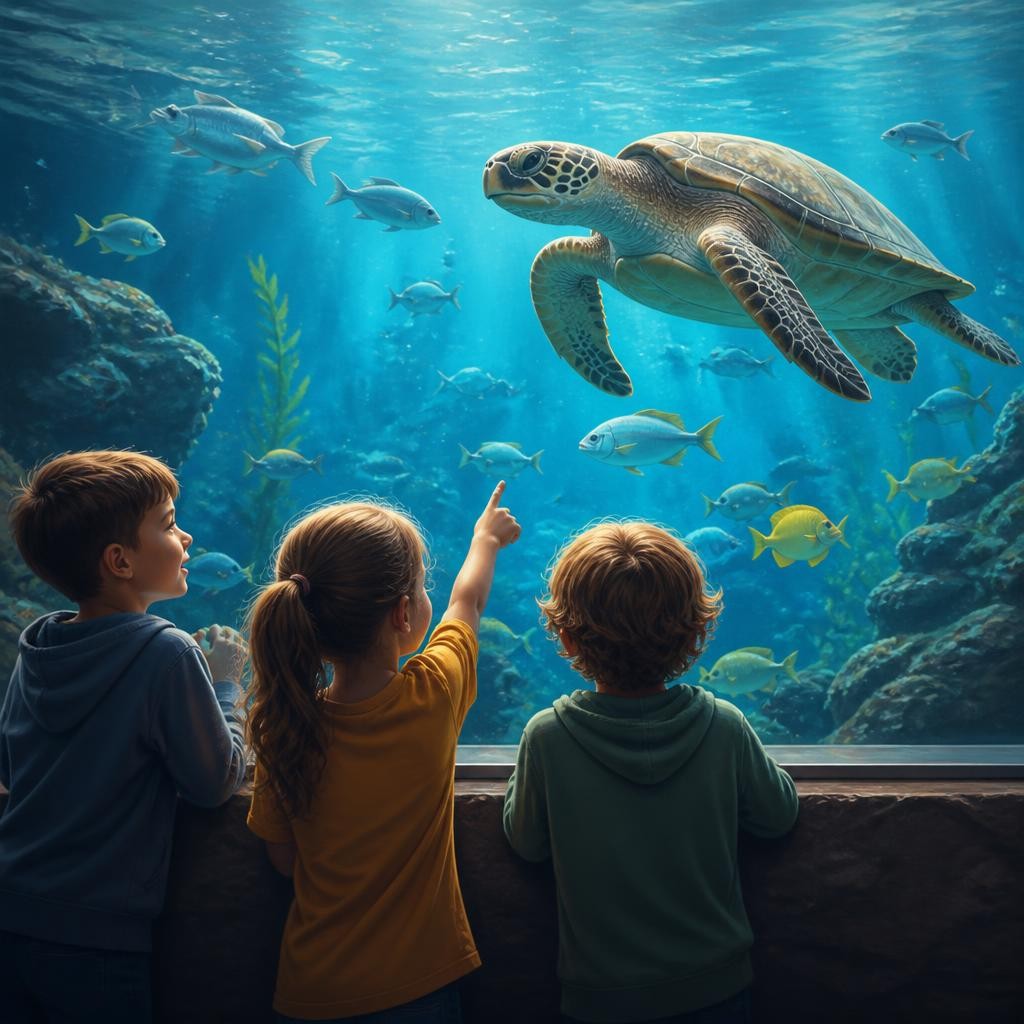 Illustration for the English word “aquatic”