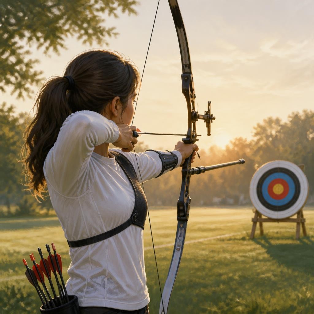 Illustration for the English word “archery”