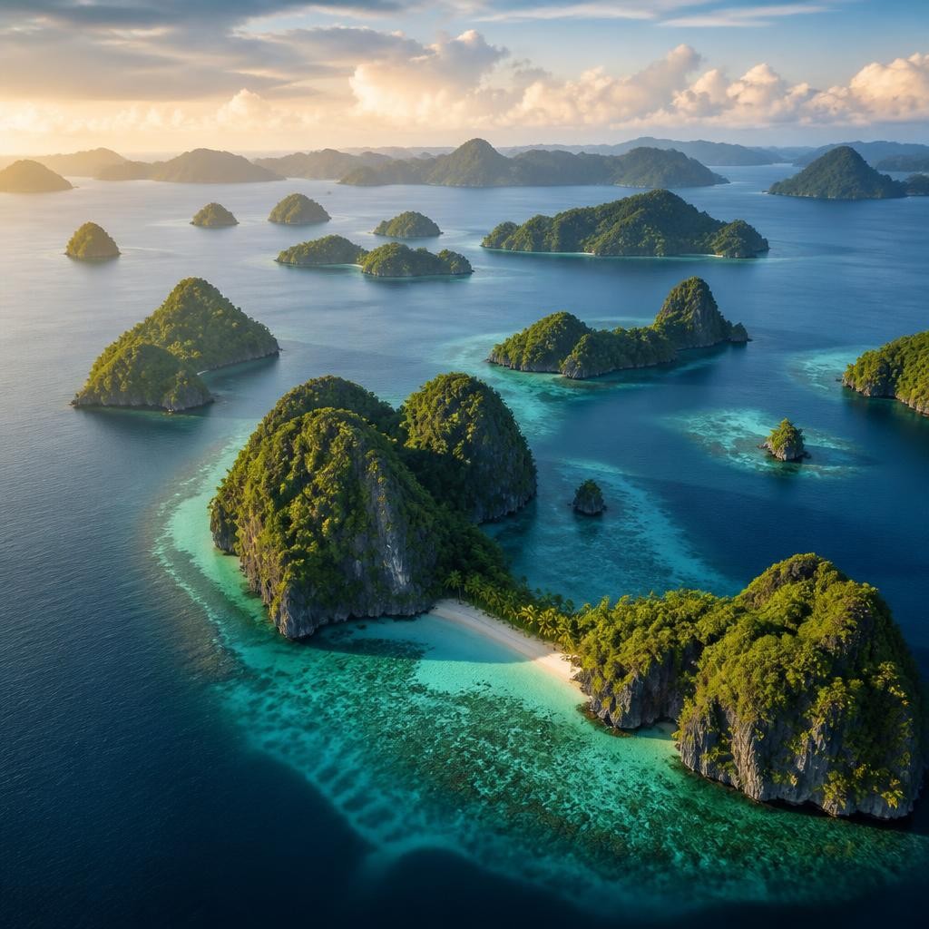Illustration for the English word “archipelago”