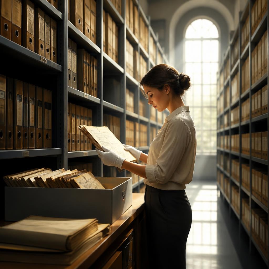 Illustration for the English word “archive”