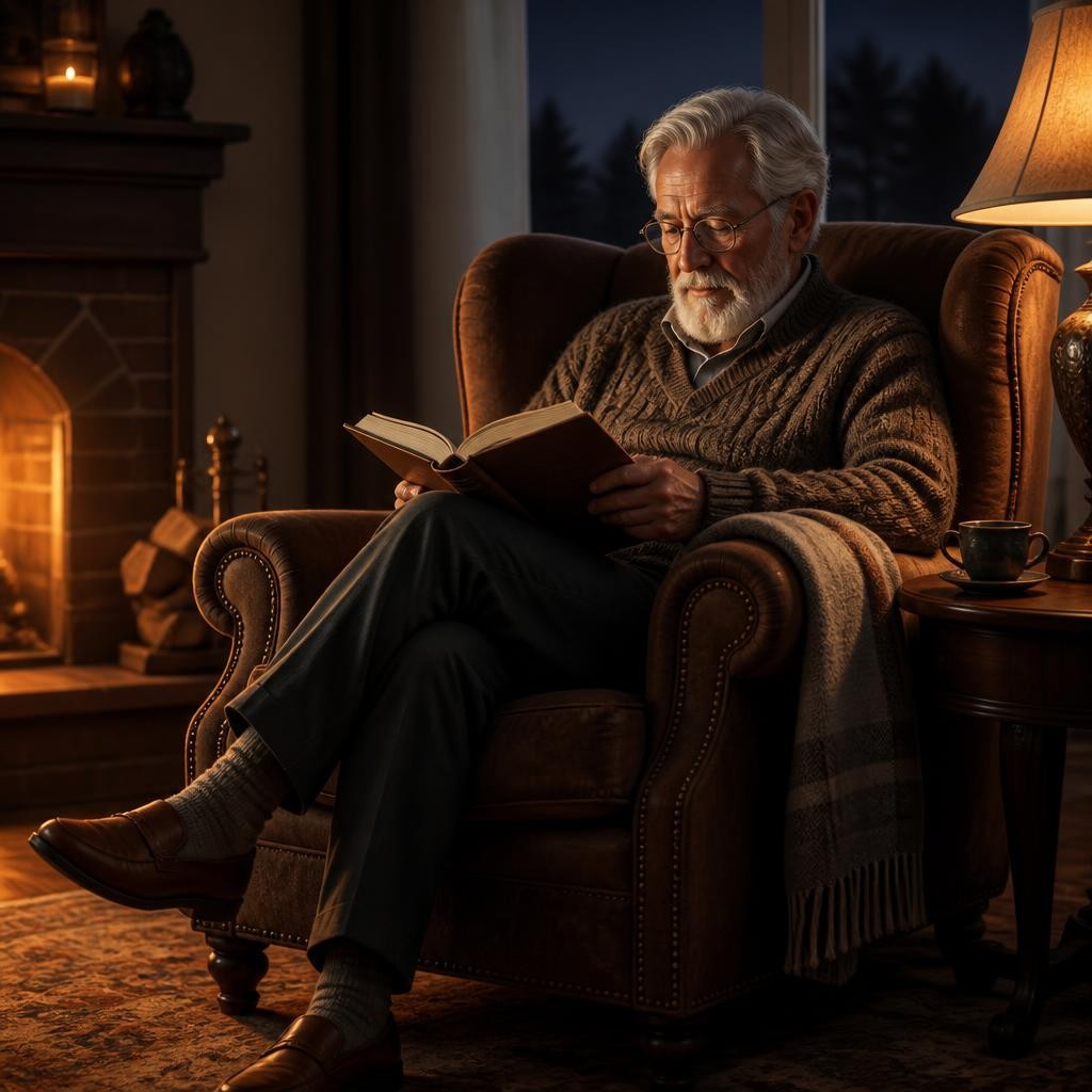 Illustration for the English word “armchair”