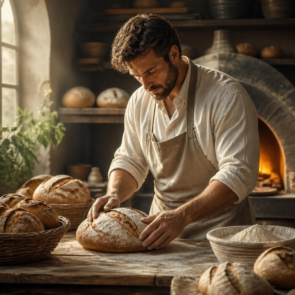 Illustration for the English word “artisan”