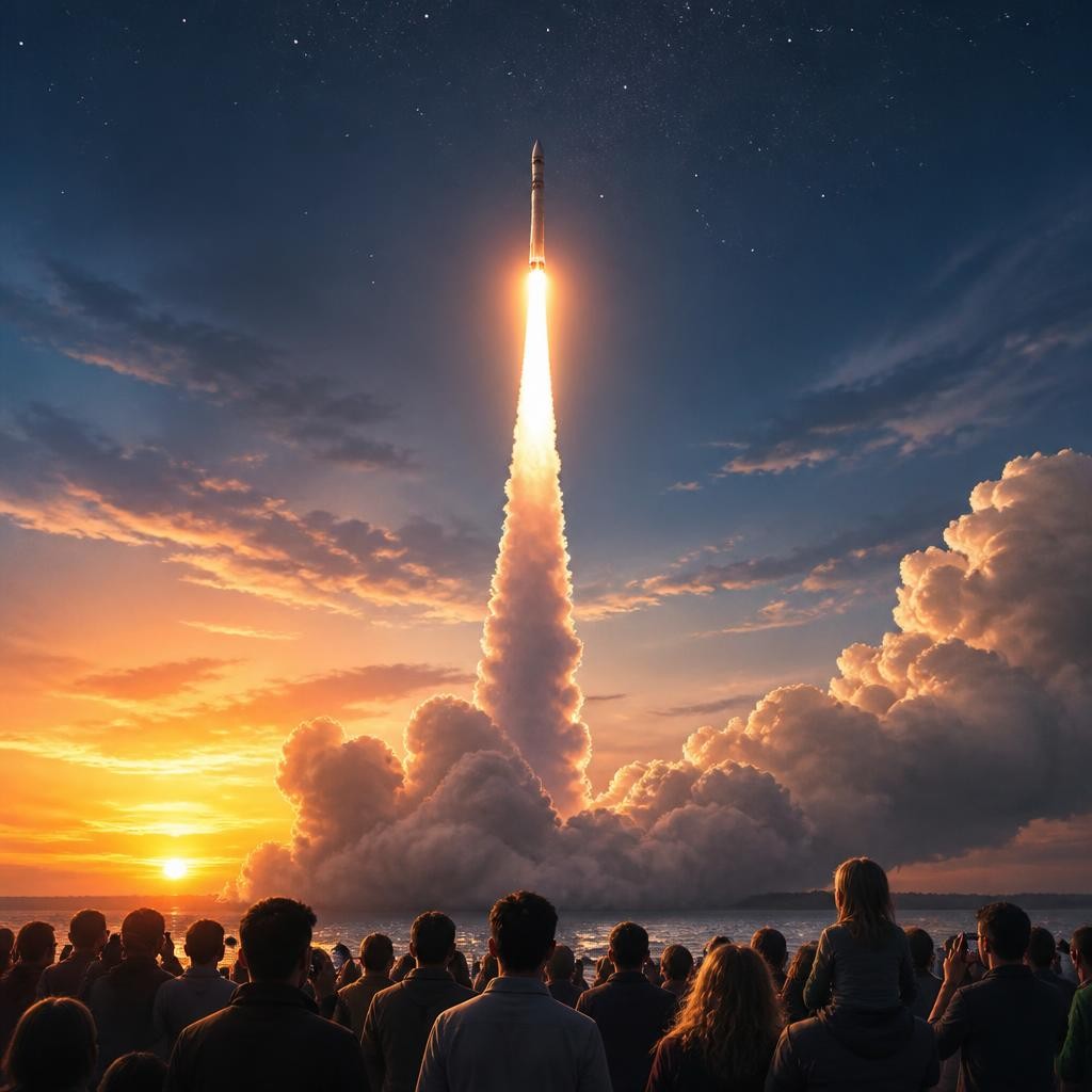 Illustration for the English word “ascension”