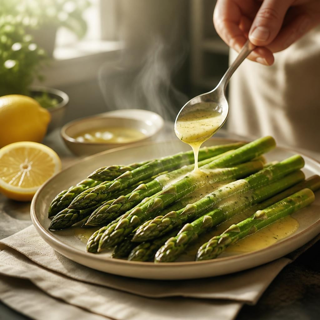 Illustration for the English word “asparagus”