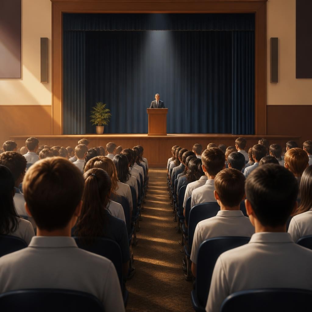 Illustration for the English word “assembly”