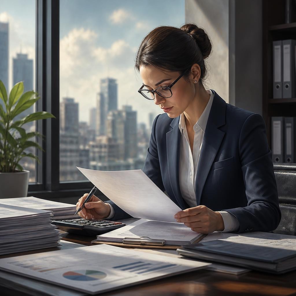 Illustration for the English word “auditor”
