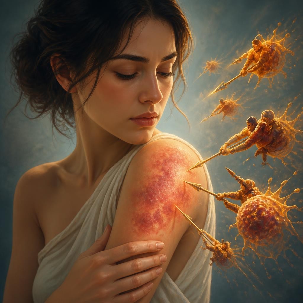 Illustration for the English word “autoimmune”