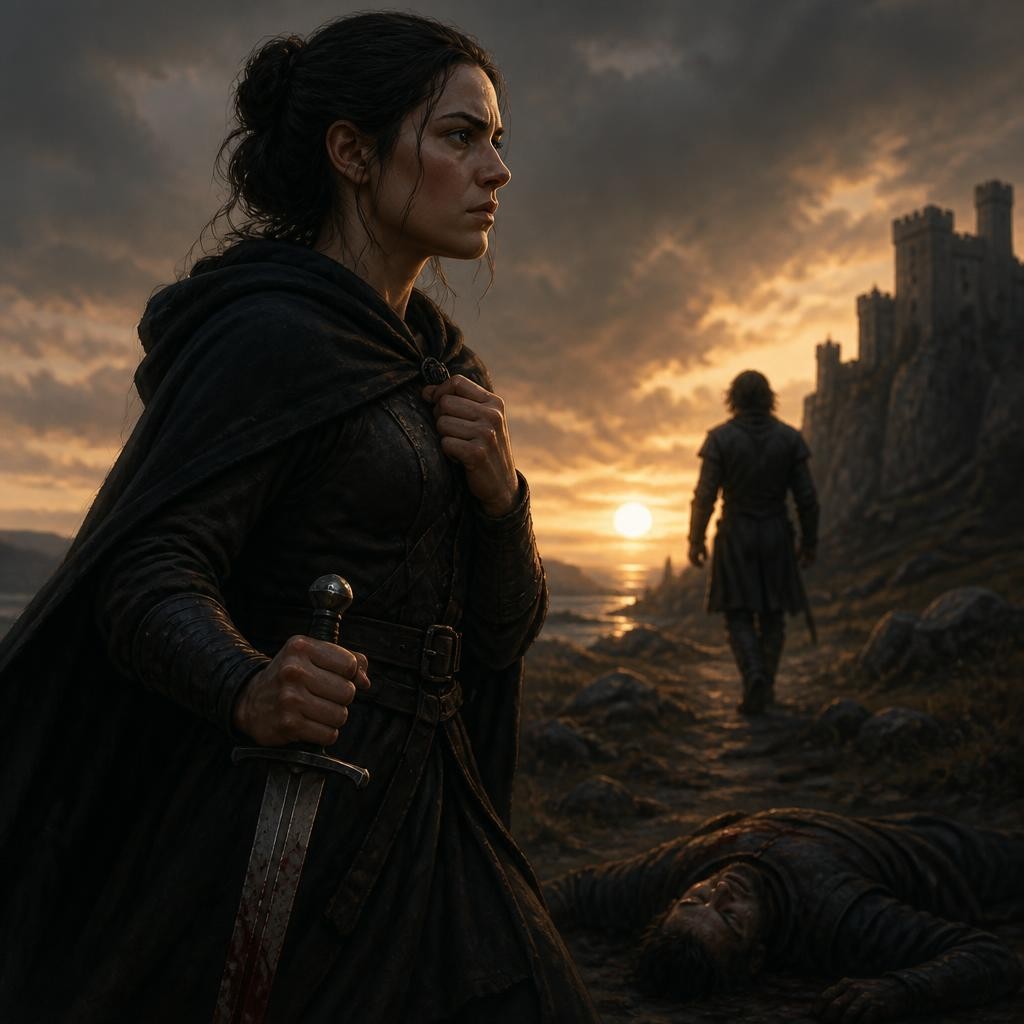 Illustration for the English word “avenge”