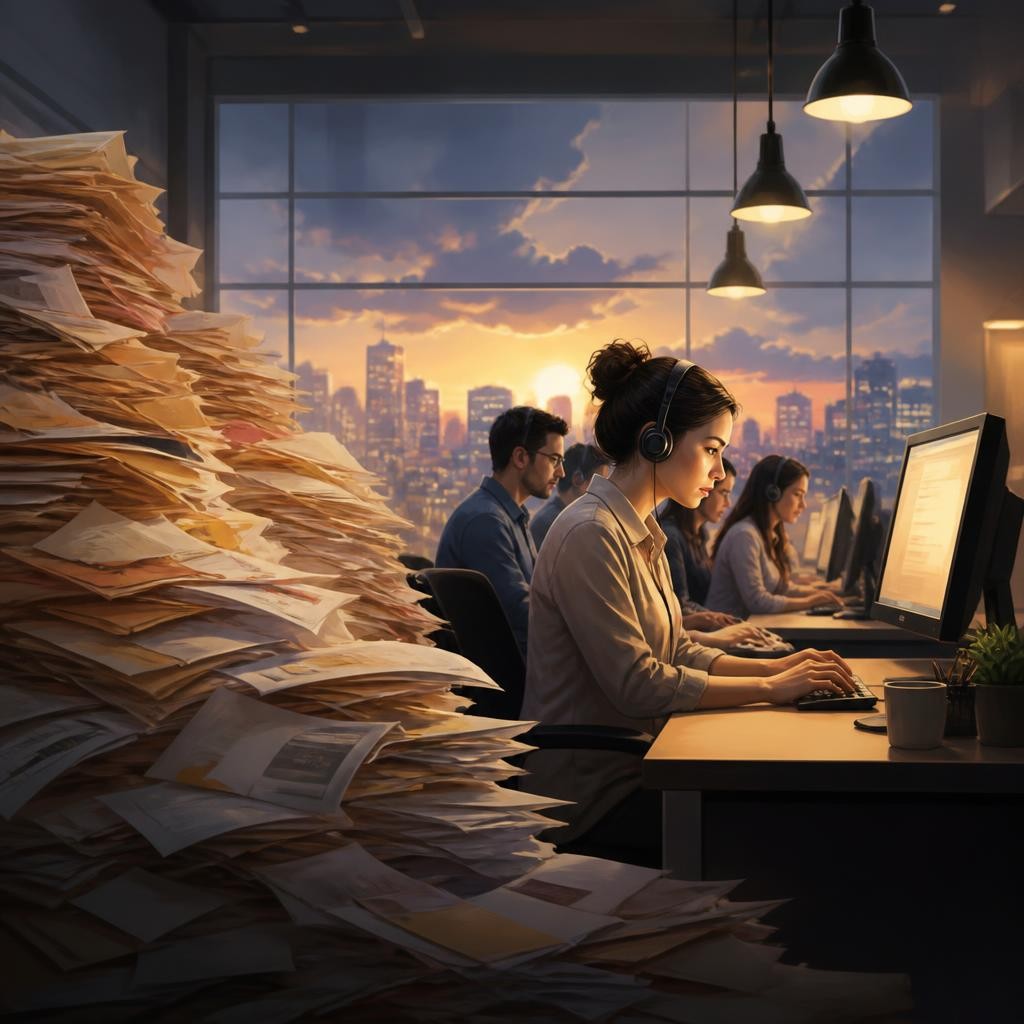 Illustration for the English word “backlog”