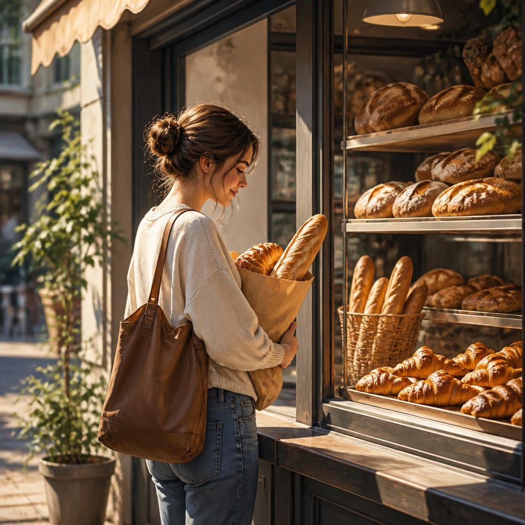 Illustration for the English word “bakery”