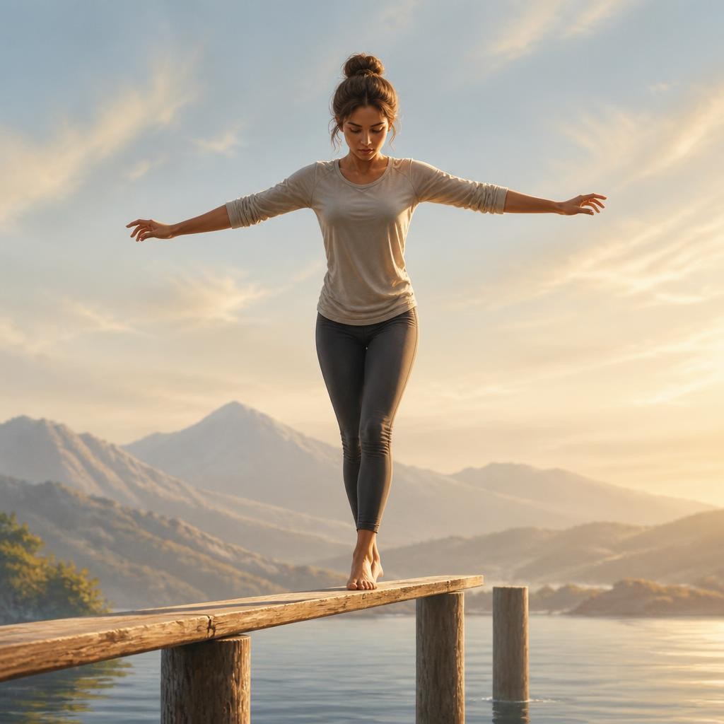 Illustration for the English word “balance”
