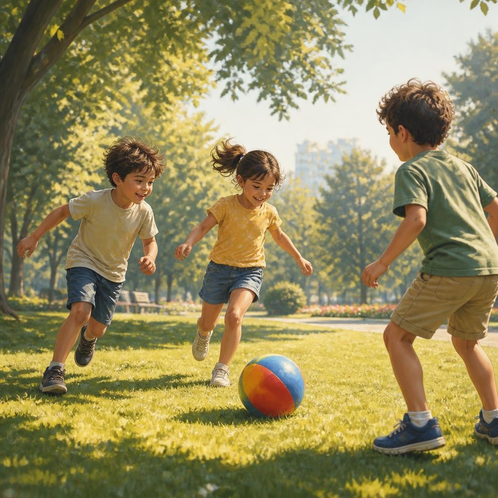 Illustration for the English word “ball”