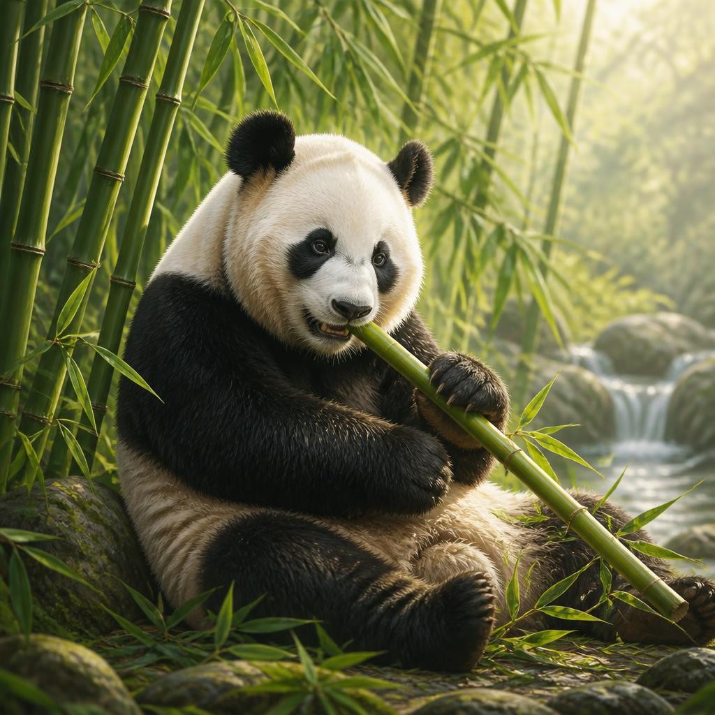 Illustration for the English word “bamboo”