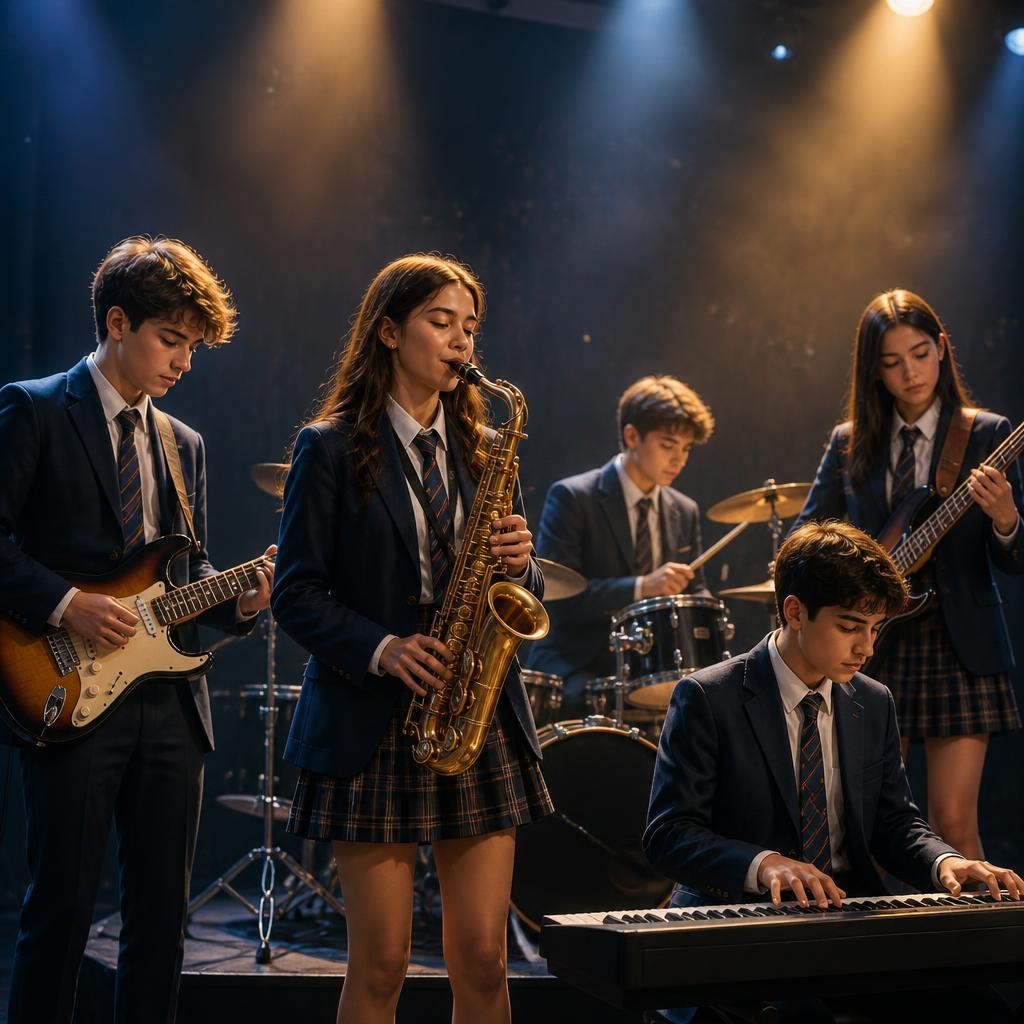 Illustration for the English word “band”