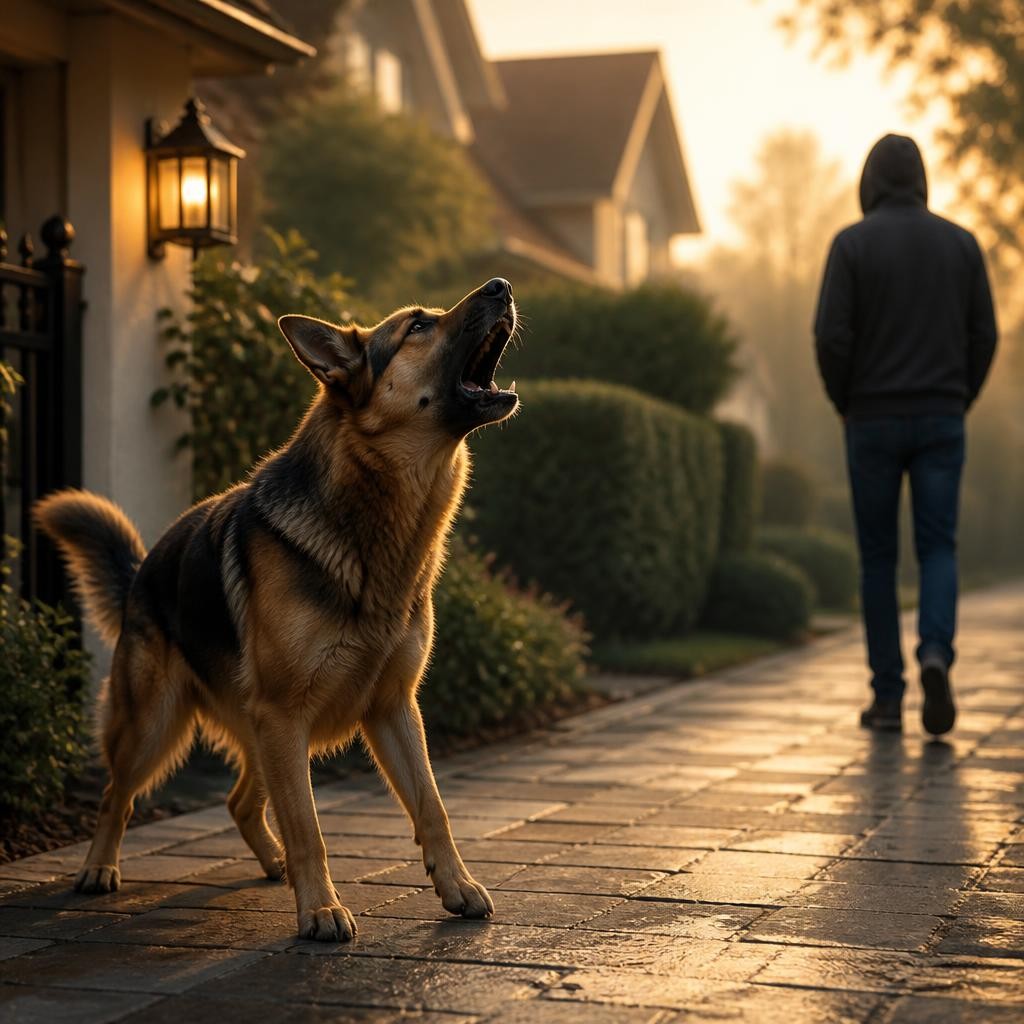 Illustration for the English word “bark”